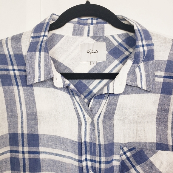 Rails Ameli Lapis coast white tie front shirt - Picture 3 of 9